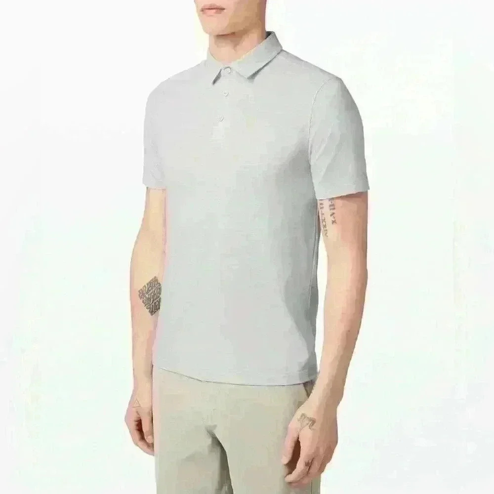 Lululemon men’s Evolution Polo-Heathered Vapor- size L